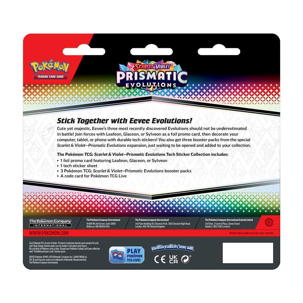 PRISMATIC EVOLUTIONS TECH STICKER COLLECTION (SYLVEON)